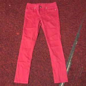 Red Skinny Pants